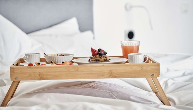 Room service - breakfast in bed