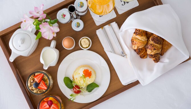 Room service - breakfast in bed