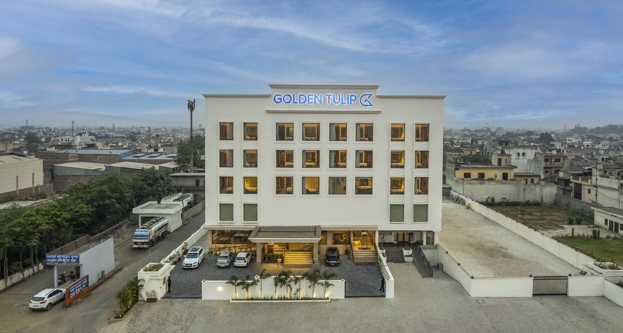 Golden Tulip Jalandhar - Exterior Drone Shot