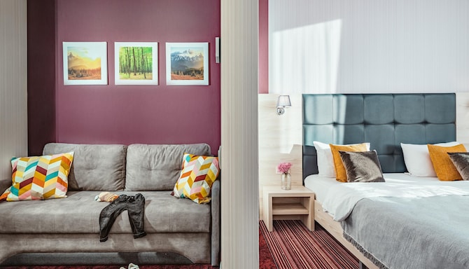 Golden Tulip Krasnodar - Family Deluxe Room 1 King Bed 1 Sofa Bed
