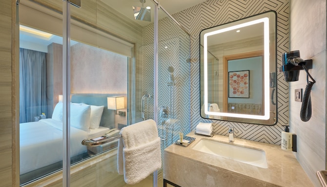 KPG Sarovar Portico Rajnagar Extension Ghaziabad - ROOM - dlx dbl bathroom