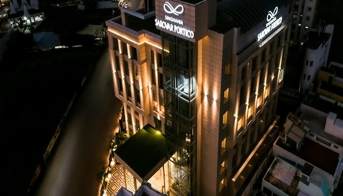 Singhania Sarovar Portico Raipur - Facade Night View