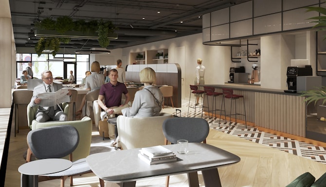 TULIP Hotels and Residences - Zwolle - RENDER TULIP Hotels restaurant